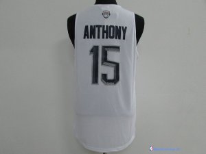 Maillot NBA Pas Cher USA 2016 Carmelo Anthony 15 Blanc