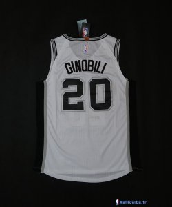 Maillot NBA Pas Cher San Antonio Spurs Manu Ginóbili 20 Blanc Association 2017/18