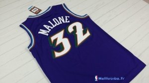 Maillot NBA Pas Cher Utah Jazz Karl Malone 32 Pourpre