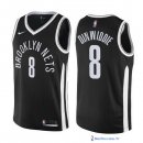 Maillot NBA Pas Cher Brooklyn Nets Spencer Dinwiddie 8 Nike Noir Ville 2017/18