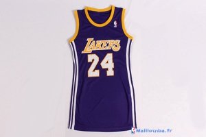 Maillot NBA Pas Cher Los Angeles Lakers Femme Kobe Bryant 24 Pourpre