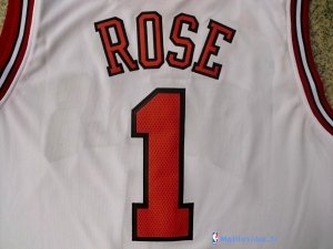 Maillot NBA Pas Cher Chicago Bulls Derrick Rose 1 Blanc