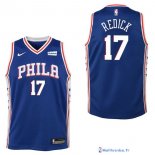 Maillot NBA Pas Cher Philadelphia Sixers Junior JJ Redick 17 Bleu 2017/18