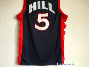 Maillot NBA Pas Cher USA 1996 Grant Hill 5 Noir