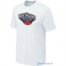 T-Shirt NBA Pas Cher New Orleans Pelicans Blanc