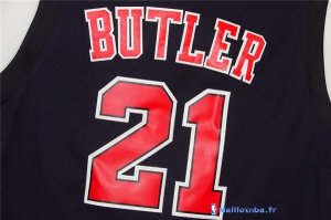 Maillot NBA Pas Cher Chicago Bulls Jimmy Butler 21 Noir Rouge