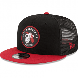 Bonnet NBA Miami Heat New Era Black Local Patch Trucker 9FIFTY