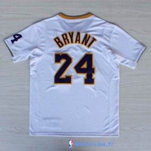 Maillot NBA Pas Cher Noël Los Angeles Lakers Blanc Bryant 24