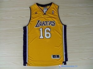 Maillot NBA Pas Cher Los Angeles Lakers Pau Gasol 16 Jaune