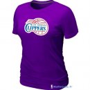 T-Shirt NBA Pas Cher Femme Los Angeles Clippers Pourpre