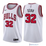 Maillot NBA Pas Cher Chicago Bulls Kris Dunn 32 Blanc Association 2017/18