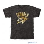 T-Shirt NBA Pas Cher Oklahoma City Thunder Noir Or