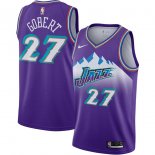 Utah Jazz Rudy Gobert Nike Purple Hardwood Classics Finished Swingman Jersey