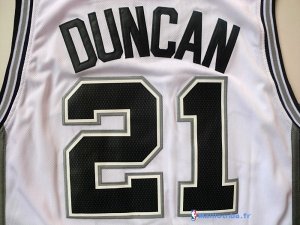 Maillot NBA Pas Cher San Antonio Spurs Tim Duncan 21 Blanc