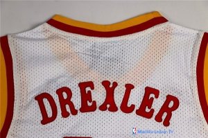 Maillot NBA Pas Cher Houston Rockets Clyde Drexler 22 Retro Blanc