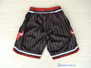 Pantalon NBA Pas Cher Chicago Bulls Adidas Noir Bande