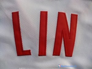 Maillot NBA Pas Cher Houston Rockets Jeremy Lin 7 Blanc