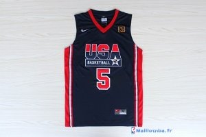 Maillot NBA Pas Cher USA 1992 Robinson 5 Noir