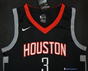 Maillot NBA Pas Cher Houston Rockets Chris Paul 3 Noir Statement 2017/18