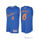 Maillot NBA Pas Cher Noël New York Knicks Kristaps Porzingis 6 Bleu