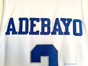 Maillot NCAA Pas Cher Kansas Bam Adebayo 3 Blanc