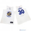 Maillot NBA Pas Cher Golden State Warriors Stephen Curry 30 Todo Blanc 2017/18