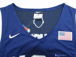 Maillot NBA Pas Cher USA 2016 DeMarcus Cousins 12 Bleu