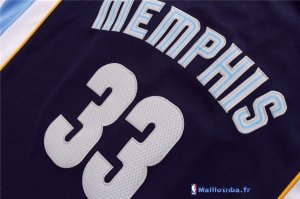 Maillot NBA Pas Cher Memphis Grizzlies Pau Gasol 33 Bleu