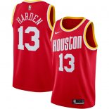 Houston Rockets James Harden Nike Red Hardwood Classics Finished Swingman Jersey