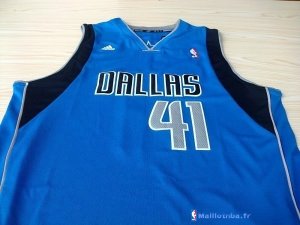 Maillot NBA Pas Cher Dallas Mavericks Dirk Nowitzki 41 Bleu