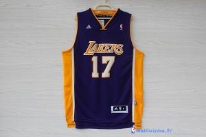 Maillot NBA Pas Cher Los Angeles Lakers Jeremy Lin 17 Pourpre