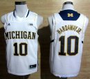 Maillot NCAA Pas Cher Michigan Tim Hardaway Jr 10 Blanc