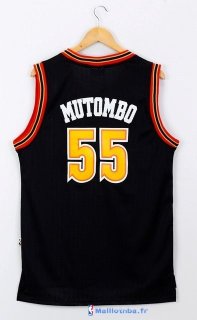 Maillot NBA Pas Cher Denver Nuggets Dikembe Mutombo 55 Noir