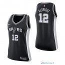 Maillot NBA Pas Cher San Antonio Spurs Femme LaMarcus Aldridge 12 Noir Icon 2017/18