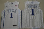 Maillot NCAA Pas Cher Duke Kyrie Irving 1 Blanc