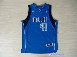 Maillot NBA Pas Cher Dallas Mavericks Dirk Nowitzki 41 Bleu