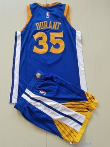 Maillot NBA Pas Cher Golden State Warriors Junior Kevin Durant 35 Bleu 2017/18