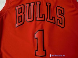 Maillot NBA Pas Cher Noël Chicago Bulls Rouge Rose 1