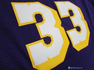 Maillot NBA Pas Cher Los Angeles Lakers Kareem Abdul Jabbar 33 Pourpre