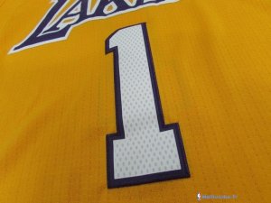 Maillot NBA Pas Cher Los Angeles Lakers D'Angelo Russell 1 Jaune MC