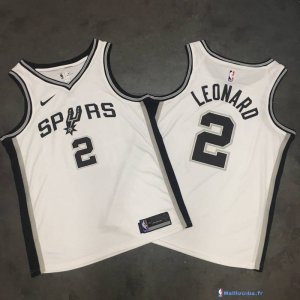 Maillot NBA Pas Cher San Antonio Spurs Kawhi Leonard 2 Blanc Association 2017/18