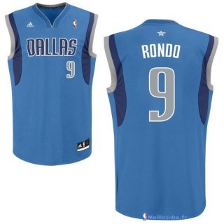 Maillot NBA Pas Cher Dallas Mavericks Rajon Rondo 9 Bleu