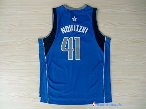 Maillot NBA Pas Cher Dallas Mavericks Dirk Nowitzki 41 Bleu