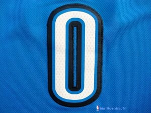 Maillot NBA Pas Cher Oklahoma City Thunder Russell Westbrook 0 Bleu