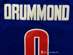 Maillot NBA Pas Cher Detroit Pistons Andre Drummond 0 Bleu