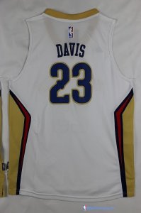 Maillot NBA Pas Cher New Orleans Pelicans Junior Anthony Davis 23 Blanc