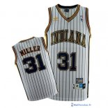 Maillot NBA Pas Cher Indiana Pacers Reggie Miller 31 Blanc Bande