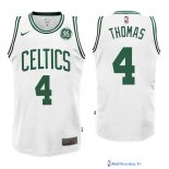 Maillot NBA Pas Cher Boston Celtics Isaiah Thomas 4 Blanc 2017/18