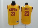 Maillot NBA Pas Cher Cleveland Cavaliers Junior LeBron James 23 Jaune