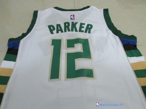 Maillot NBA Pas Cher Milwaukee Bucks Jabari Parker 12 Blanc